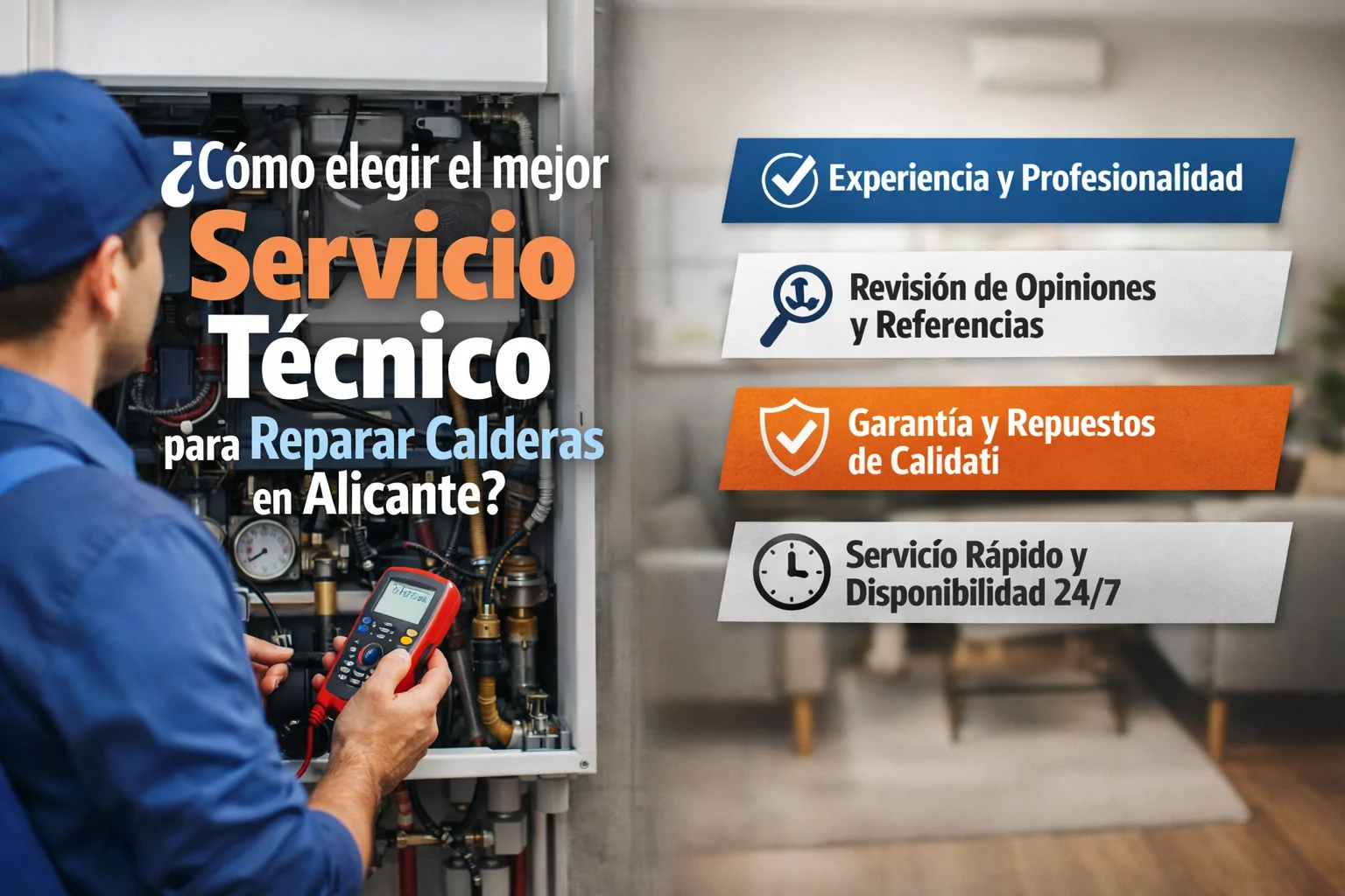 Como elegir el mejor servicio tecnico para reparar calderas en Alicante - Servicio T&eacute;cnico Calderas Hermann