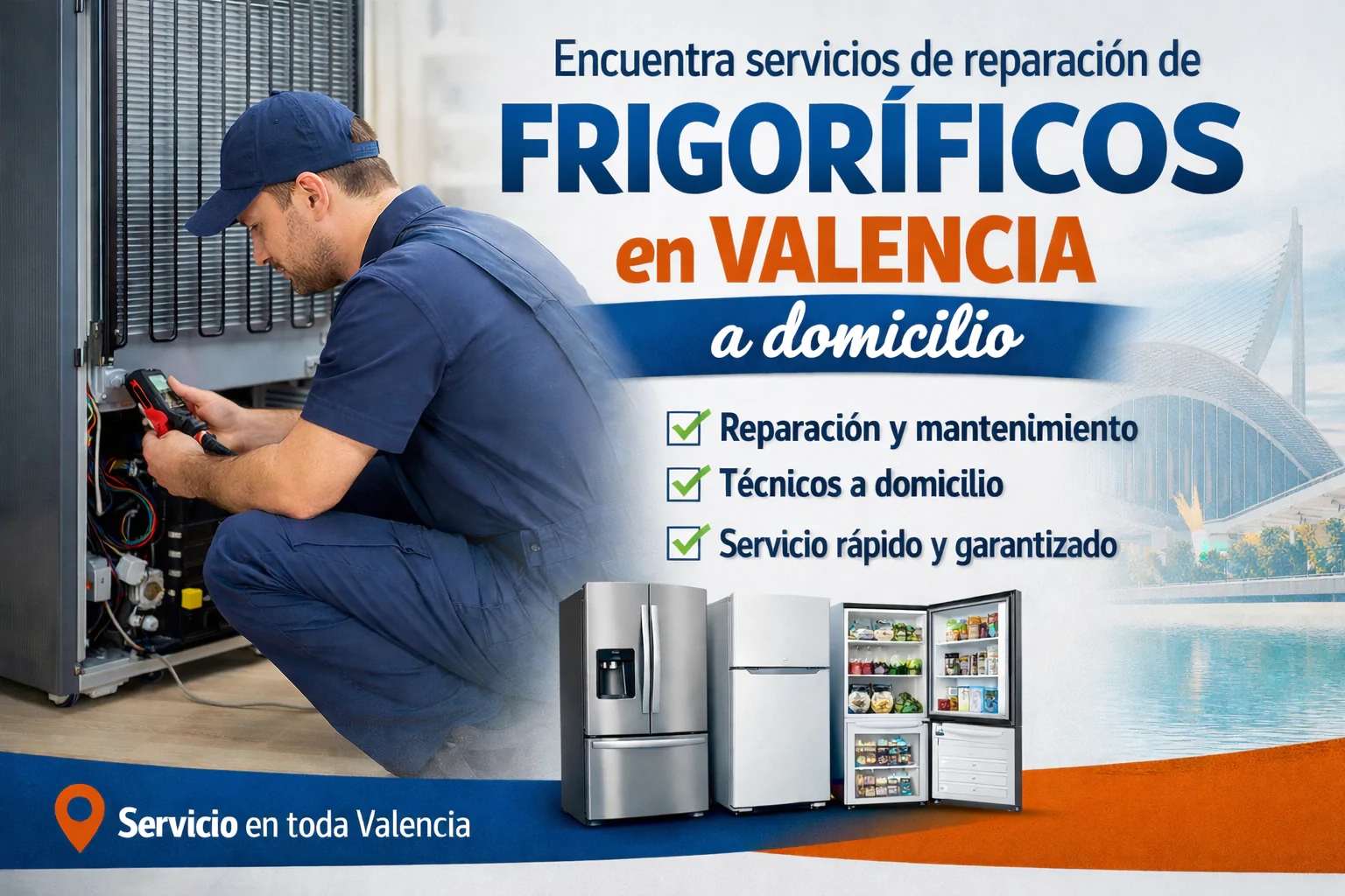 Encuentra servicios de reparacion de frigorificos en Valencia a domicilio - Servicio t&eacute;cnico Whirlpool