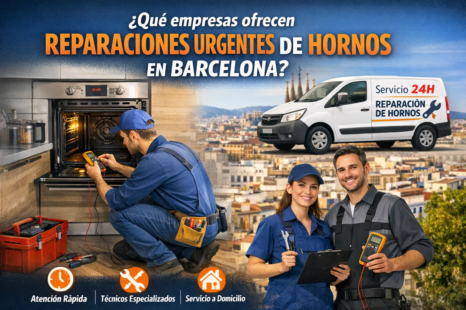 Que empresas ofrecen reparaciones urgentes de hornos en Barcelona - Servicio t&eacute;cnico Whirlpool